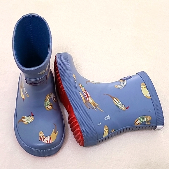 joules Super Cute Otter Rain Boots Toddler Size 5 - Picture 2 of 15